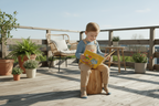 Waldanker for Kids - Outdoor | Outdoor-Baumstammhocker für Kinder aus Eichenholz | 3 Sitzhöhen