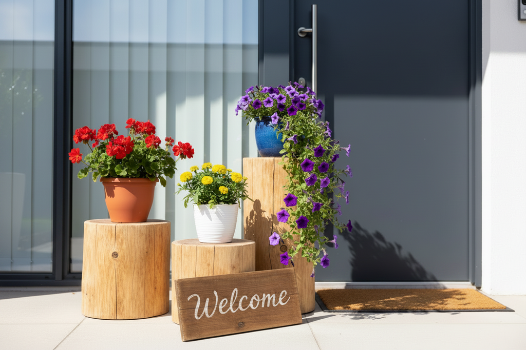 Waldanker Outdoor No. 1 | Eichenbaumstamm | perfekter Gartenhocker, Outdoor-Beistelltisch, Garten-Podest